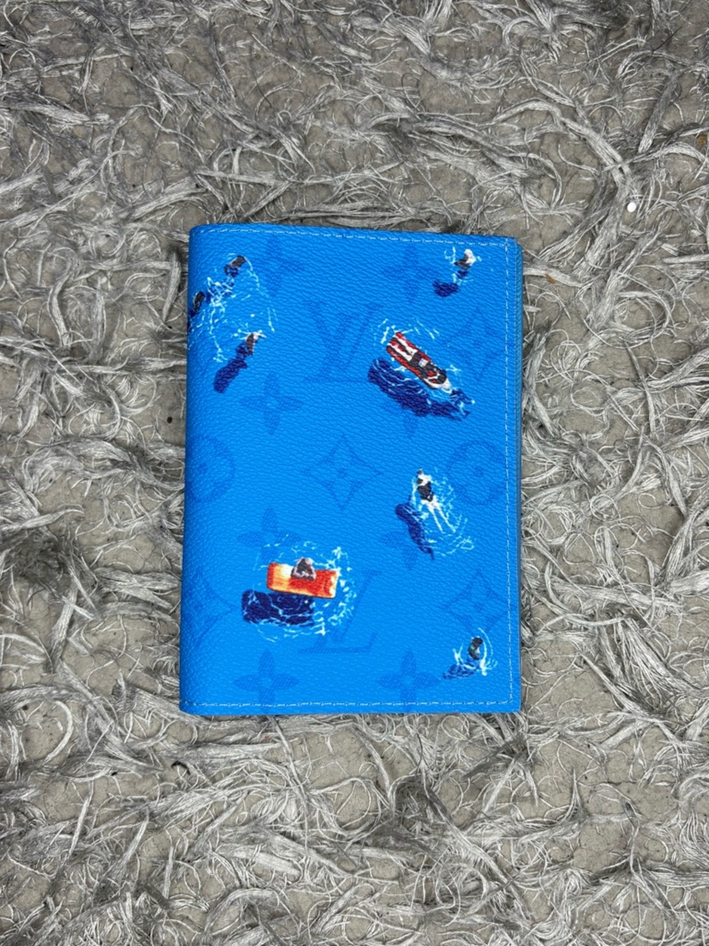 Louis Vuitton LV Monogram Lagoon Blue Summer Passport Cover/Holder